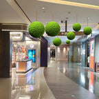 Artificial Plant Topiary Ball Dia 16in, Faux Moss Balls Decorative, Round Faux Moss Balls Outdoor, Green Grass Decorative Balls, Artificial Grass Fake Plants for Backyard Garden - Image 2