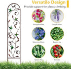 aboxoo 2-Pack Hummingbird Metal Garden Trellis for Climbing Plants - Image 2