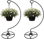 Ashman Shepherd Hook Stand, Bird Cage Stand, Outdoor and Indoor Flower Basket, Patio Plant and Bird Feed Station Stand(2 Pack) - Image 4