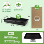 10 Pack 1020 Seed Starting Trays, Microgreens Growing Kit - Image 2