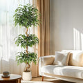 Artificial Plants Indoor,6FT Tall Faux Olive Tree with Includes Black Tall Planter,Indoor Artificial Plant for Home Office Living Room Decor. by Klysiora