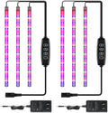 iPower 40W LED Plant Grow Light Strips Full Spectrum for Indoor Plants with Auto ON/Off 3/9/12H Timer, 10 Dimmable Levels 48 LEDs Per Tude, for Hydroponics Succulent by iPower