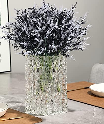 RECUTMS 36Pcs Black Fall Decor Artificial Plant Outdoor Fake Spring Flower - Image 6