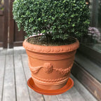 2 Pack of 18 19 inch Bath Baths Bowls, Large Deep Plastic Plant Saucer (18", Terracotta) - Image 3