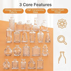 Mini Bud Vases As Wedding Centerpieces for Tables,Clear Bud Vases for Flowers,Small Flower Vases Suitable for Birthday Party,Anniversary,Wedding Reception,Baby Shower (Clear, 36PCS) - Image 7