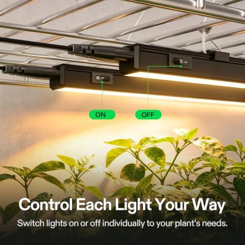 VIVOSUN T5 Grow Lights for Indoor Plants, 3000K Full Spectrum, 2FT, 4-Pack - Image 5