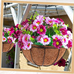 Dandat 16 Pack Metal Hanging Planter Basket, Coconut Coir Liner, 10 Inch - Image 2