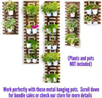 ShopLaLa Large Wall Hanging Planters for Outdoor Plants (5 Pack) Plant Wall - Image 6