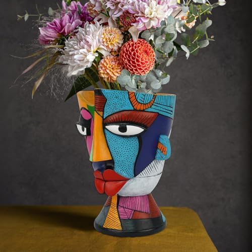 Face Planters for Indoor Plants Unique Abstract Face Planter Pots - Image 2