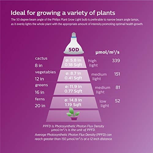 Philips LED Plant Grow Light Bulb PAR38, 1325 Lumen, Daylight (5000K), 15.5W, E26 Base, Title 20 Certified, 1-Pack - Image 6