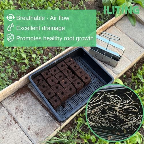 Soil Blocking Trays 15x12inch Mesh Tray 10 Pack Seed Starter Tray Mesh Bottom Trays for Soil Blocks, Seedling, Microgreen, Wheatgrass - Image 5