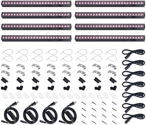 Barrina T5 Grow Lights for Greenhouses, 1FT 5W, Full Spectrum, 8 Packs by Barrina