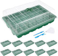 MIXC 10Pack Seed Starter Tray, 400Cell Mini Propagator Greenhouse Grow Kit by MIXC
