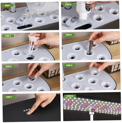 Indoor Hydroponic Plant Growing System Kit, 12 Hole Black - Image 3