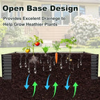 JERIA 8×4×2ft Galvanized Raised，Outdoor Metal Raised Garden Bed, Rectangular Deep Root Planter Box for Vegetables, Flowers, Herbs - Image 5
