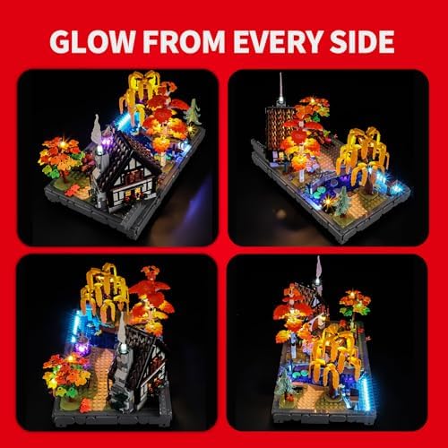 BRIKSMAX 2.0 Light Kit Compatible with Lego Icons Autumn Cottage Garden 11372 Building Sets- Original LED Lighting Kits (Accessories Only) for Display, Gifts & Collectors - Image 4