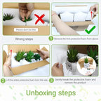 Zerzsy 3 Pack Faux Plants Small Artificial Succulents, Fake Plant Modern Farmhouse Decor, Mini Plants Succulent Pots Bathroom Decor, Office Desk Accessories - Image 6