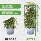 6 Pack 41" Square Tomato Cages for Garden - Large Tomato Trellis Stakes - Image 5