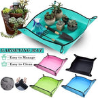 2 PCS Waterproof Gardening Planting Mat, Succulent Repotting Transplanting for Garden Plant Flower Pot Potting Plants Pad for Plants Transplanting(PVC Blue 100x100CM) - Image 3