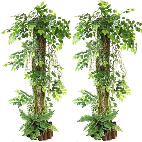 Simulation Tree Bark Wrap Artificial Moss Tree Bark Faux Tree Bark Sheets Artificial Plant Tree Bark for Decorating Walls, Columns, Pipes, Trunks, Backgrounds, DIY Garden Landscape - Image 5