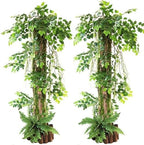 Simulation Tree Bark Wrap Artificial Moss Tree Bark Faux Tree Bark Sheets Artificial Plant Tree Bark for Decorating Walls, Columns, Pipes, Trunks, Backgrounds, DIY Garden Landscape - Image 5
