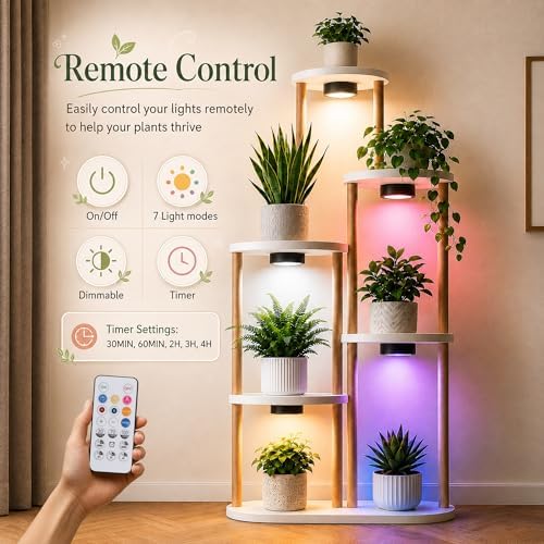 3-Pack Rechargeable Grow Lights for Indoor Plants, Cordless Plant Grow Lamp - Image 5