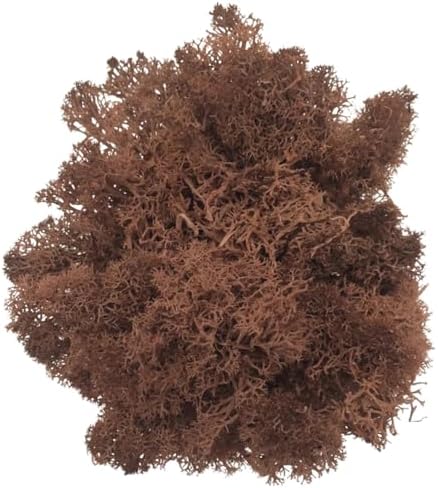 500g Artificial Moss for Crafts, Faux Decorative Plant for DIY Walls Wedding Party Table Centerpieces Home, Coffee by LKXHarleya