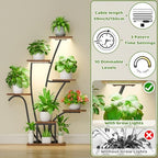 Plant Stand Indoor with Grow Lights - Corner Plant Shelf Indoor Lighted - Image 3
