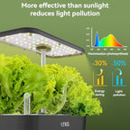 Hydroponics Growing System, 12 Pods Indoor Herb Garden Kit w/Full-Spectrum 36W Grow Light, Indoor Herb Garden Automatic Timer, Height Adjustable 3.5L Water Tank, Gifts for Men Women (Grey) - Image 3
