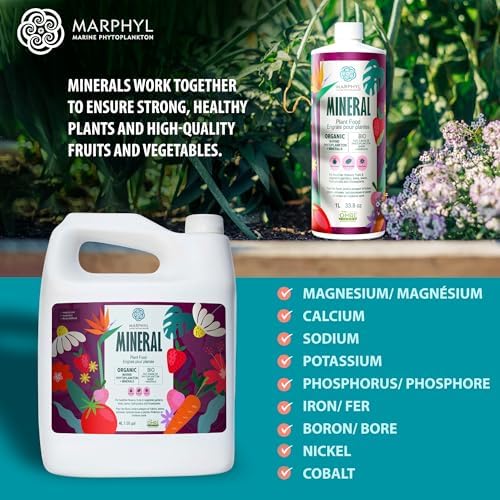 MARPHYL Organic Minerals Liquid Fertilizer – Essential Trace Mineral Blend for Healthy Plant Growth, Improves Nutrient Uptake for Garden Flowers, Vegetables, Succulents & Hydroponics - Image 4