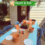 10 Set 3.15" Terracotta Pots to Paint Paint Your Own Planters - Image 6