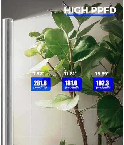 Barrina T1S Vertical Grow Light, 65W 5000K Full Spectrum, 5FT-5.6FT Height - Image 2
