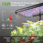 Indoor Garden System 19 Watt LED Growing Light Upgrade 2 Self-Watering Soil-Cultivated Growing Pots Gardening Gifts for Mom Plant Pot for Vegetables Herbs Tomato(No Seeds&Soil) - Image 3