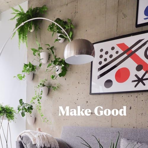 Make Good PlantPod Luxe - Self-Watering Wall Planters (Set of 6) - Easy to Water and Install - Lightweight - Design Your Own Vertical Garden - Wall Planters for Indoor Plants - Image 6
