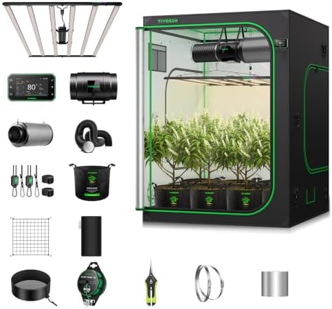 VIVOSUN GIY 5x5 Smart Grow Tent Kit WiFi-Integrated 750W LED Grow System by VIVOSUN