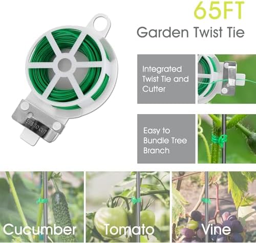 RIFNY Cucumber Trellis for Raised Bed, Garden Trellis 16.5 x 40 Inch, Black - Image 6
