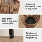 Set of 2 PE Rattan Plant Stand, Flower Pot Holder Indoor & Outdoor - Image 5