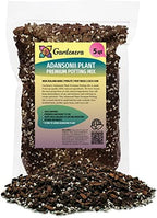 Gardenera Monstera ADANSONII Plant Soil: Expert Blend for Optimal Growth & Root Development - 5 Quart by Gardenera
