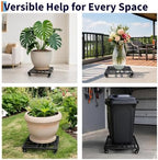 Garvee Plant Caddy with Wheels Heavy Duty 22" 2 PC Rolling Plant Stand - Image 5
