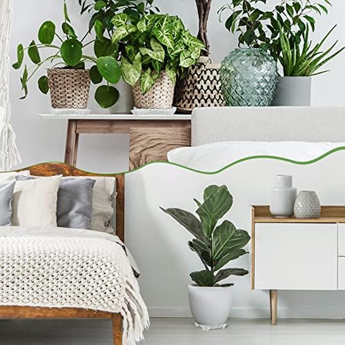 Panelee 6 Pcs Plant Pot Stand Riser 12 inch Plastic Under Plant Stand Adjustable Cuttable Prevent Water Damage for Outdoor Indoor Pot Holder Garden Patio(White) - Image 6