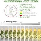 Plant Grow Light,yadoker LED Growing Light Full Spectrum for Indoor Plants,Height Adjustable, Automatic Timer, 5V Low Safe Voltage,Idea for Large Plant Light - Image 3