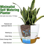 WSMKSZ 12/10/9 inch Self Watering Pots for Indoor Outdoor Plants, Set of 3 - Image 5