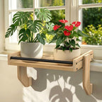 Window Sill Plant Shelf Extender, No Drill Adjustable Plant Stand indoor by THYGIFTREE