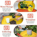 2 PCS Planting Mat Potting Pad Foldable Garden Plant Flower Pot Reusable Transplanting Waterproof Mats Home Gardening Supplies(68x68cm) - Image 5