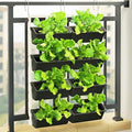 4 Tier 8 Pockets Vertical Raised Garden Bed,Wall Hanging Plant Holder Indoor Outdoor Balcony Vertical Raised Flower Bed with Drainage Holes for Herbs Flowers Vegetables Plants by Sallurmose