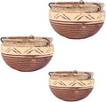 1 Set 3pcs Ceramic Succulent Flower Pot Hanging Pot Indoor Plant Stand Hanging Planter Outdoor Indoor Plant Rack Ceramic Planter Garden Basket by KONTONTY