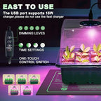 6-Pack Seed Starter Trays with 10"x20.75" Seedling Heat Mat for Indoor Home Gardening Seed Starting, 72-Cell Seed Starter Kit with Humidity Dome(12 Cells per Tray), MET Certified - Image 4