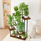 Bamworld Large Plant Stand Indoor Tall Metal Plant Shelf - Image 4
