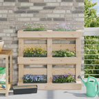 14-Inch Grey Polypropylene Pallet Planter Boxes, 24-Pack - Image 2