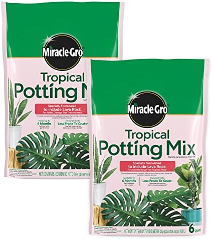 Miracle-Gro Tropical Potting Mix, 6 qt. (2-Pack) by Miracle-Gro